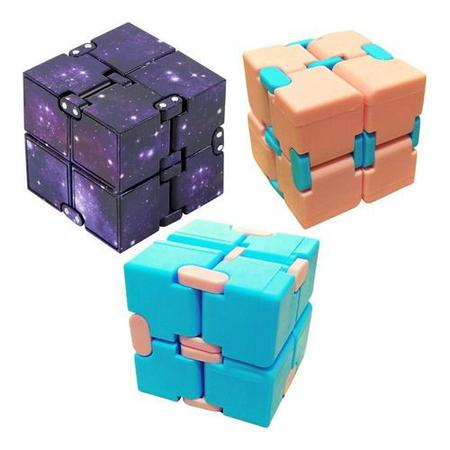 Brinquedo Anti Stress Pocket Fidget Toy + Cubo Infinito - Fidget Cube -  Magazine Luiza