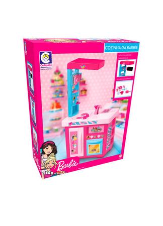 Imagem de Brinquedo de Cozinha da Barbie Rosa Cheff Cotiplas Completa