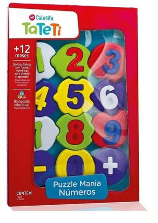 Imagem de Brinquedo de Encaixar Puzzle Mania Números - Ta Te Ti 25 Peças