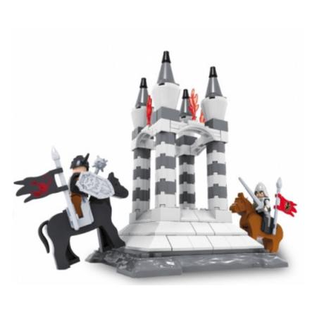 Imagem de Brinquedo de Encaixe para Criança Montar Medieval Ataque a Torre 188 Peças +6 Anos Criatividade Xalingo 0300.9