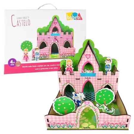 Brinquedo Infantil Quebra-Cabeça Princesas 3D Multikids