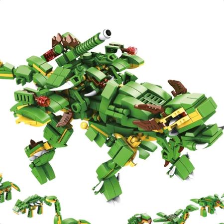 Imagem de Brinquedo De Montar Cubic 25 Em 1 Dino 577 Peças Mega Dinossauro Acima De 6 Anos Multikids - BR1615