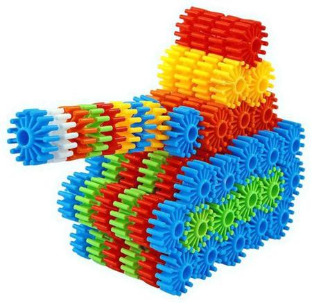 Imagem de Brinquedo De Montar Encaixe Blocos Plakt 100 Peça Com Maleta - PaksToys