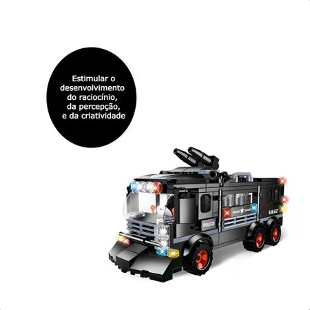 Imagem de Brinquedo De Montar Infantil +6 Anos Operações Especiais Ônibus 279 Peças Educativo Criatividade Xalingo - 28365