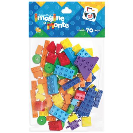 Brinquedo de Montar Pecinhas Com Cores Sortidas Pica Pau - Brinquedos de  Montar e Desmontar - Magazine Luiza