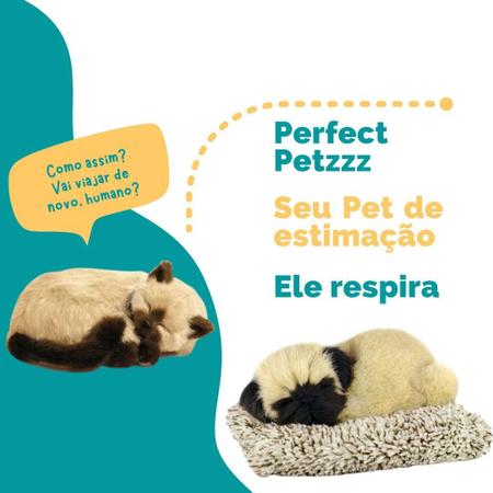 Imagem de Brinquedo de Pelúcia Que Respira Perfect Petzzz Acompanha Pilha