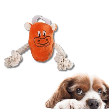Brinquedo de Pelúcia Touro p/ Pets Cachorro c/ Apto e corda divertido - PetLon Imagem de Brinquedo de Pelúcia Touro p/ Pets Cachorro c/ Apto e corda divertido
