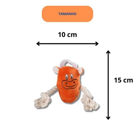 Brinquedo de Pelúcia Touro p/ Pets Cachorro c/ Apto e corda divertido - PetLon Imagem de Brinquedo de Pelúcia Touro p/ Pets Cachorro c/ Apto e corda divertido