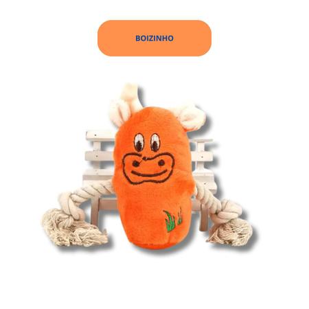 Brinquedo de Pelúcia Touro p/ Pets Cachorro c/ Apto e corda divertido - PetLon Imagem de Brinquedo de Pelúcia Touro p/ Pets Cachorro c/ Apto e corda divertido
