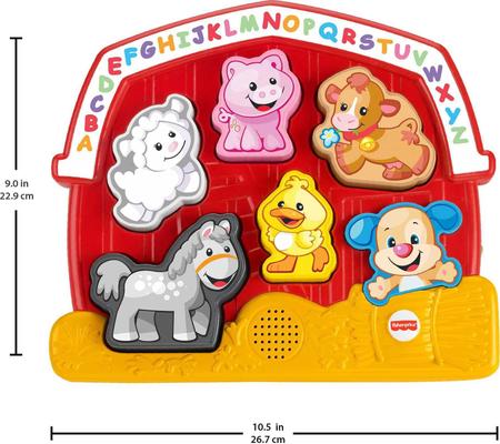 Imagem de Brinquedo de separação de formas Fisher-Price Laugh & Learn Farm há mais de 1 ano