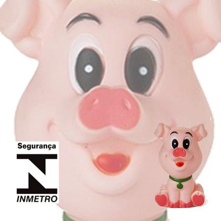 Imagem de Brinquedo De Vinil Para Bebê A Partir De 3 Meses - Porco - Porquinho