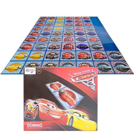 Jogo de Dominó Carros Lightning McQueen - Toyng - Jogo de Dominó