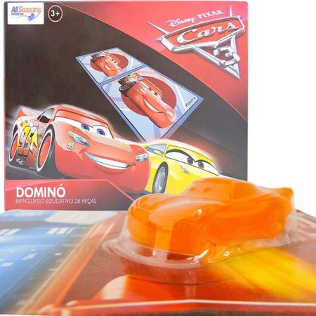 Jogo de Dominó Carros Lightning McQueen - Toyng - Jogo de Dominó