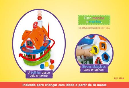 Imagem de Brinquedo Didático Educativo Casinha De Atividades Cotiplás