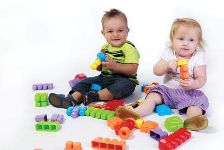 Imagem de Brinquedo Didático Infantil M-Bricks 31 peças - Maral