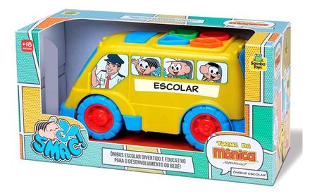 Imagem de Brinquedo Didático Ônibus Da Turma Da Mônica - Samba Toys