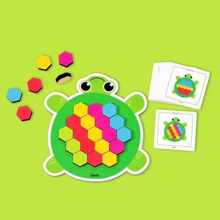 Jogo Didático Mosaicos Coloridos Brinquedos Educativos Infantil