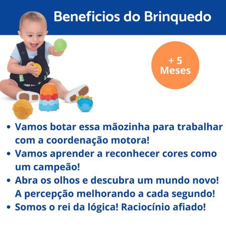 Imagem de Brinquedo Didatico Torre Bebe Empilhar Presente +6 meses Menino Menina Educativo Banho Agua 1 ano