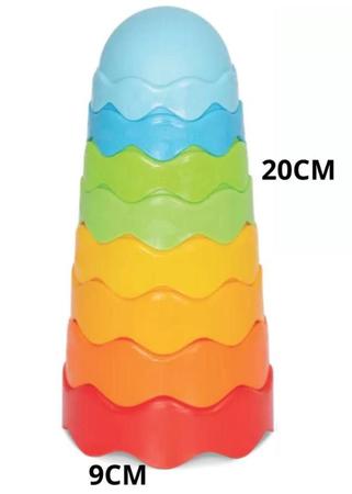 Imagem de Brinquedo Didático Torre Mágica Colorida - Mercotoys