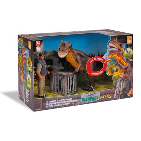 Brinquedo Dinossauro Dinopark Hunters T-Rex - Bee Toys - SETOR STORE