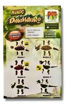 Boneco Dinossauro Monta e desmonta - DaiCommerce