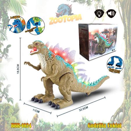 Imagem de Brinquedo Dinossauro Godzilla Infantil com Luz E Som