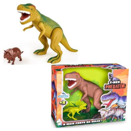 Dinossauro Tiranossauro ATTACK 847 Dino Infantil Articulado com Som e Luzes  Realista Jurássico Criança - Adijomar - Bonecos - Magazine Luiza