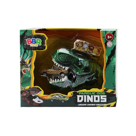 Dinossauro Lançador de Carrinhos Infantil - Bbr Toys