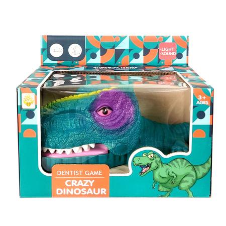 Jogo da Mordida Dinossauro com Luz e Som Brinquedo Toyng