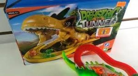 Brinquedo Pista Dinossauro De Carrinho Com Som E Luz Estilo Hot