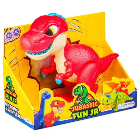 Brinquedo Infantil Dinossauro T-Rex com Som Jurassic Fun Junior (3+) -  Multikids Baby - bebefacilMobile