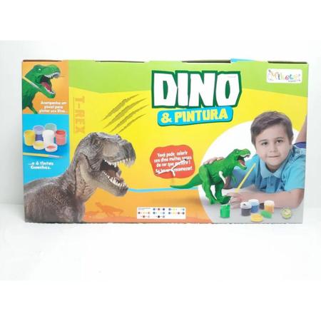 Brinquedo Dinossauro T-Rex Para Colorir Didático - Miketa - Kit de Colorir  - Magazine Luiza