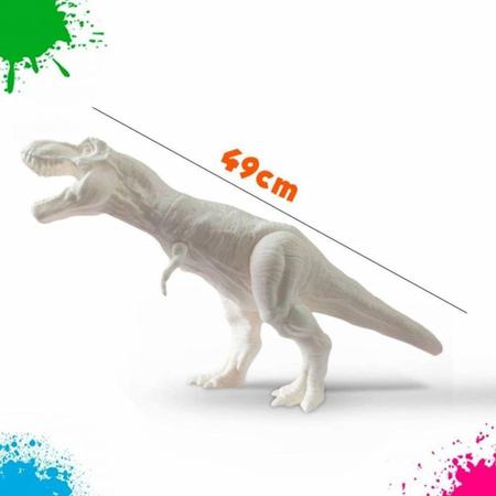 Página para colorir de dinossauro tiranossauro rex para crianças