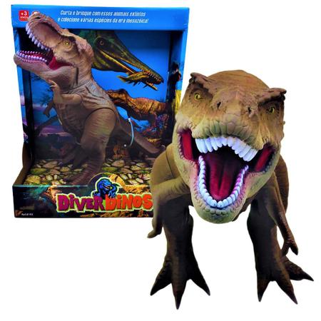 Dinossauro T-Rex 25 cm Diver em Vinil - Divertoys - Tem Tem Digital -  Brinquedos e Papelaria, aqui tem!