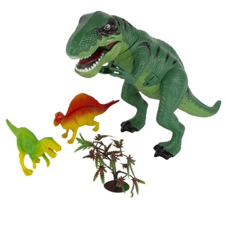 Kit Dinossauro Boneco e Moto de Brinquedo - Tem Tem Digital