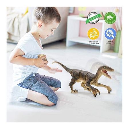 Dinossauro de Brinquedo Controle Remoto com LED