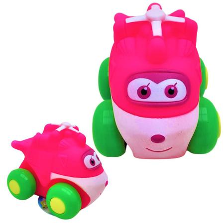 Imagem de Brinquedo Diver For Baby Aviões Vinil Bebê Avião Emborrachado Crianças 3 Meses Rosa