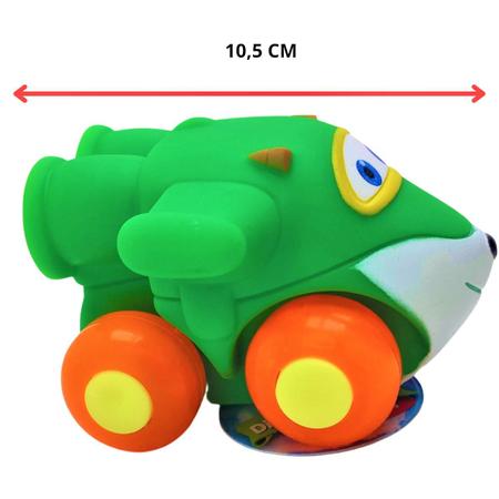 Imagem de Brinquedo Diver For Baby Aviões Vinil Bebê Avião Emborrachado Crianças 3 Meses Verde