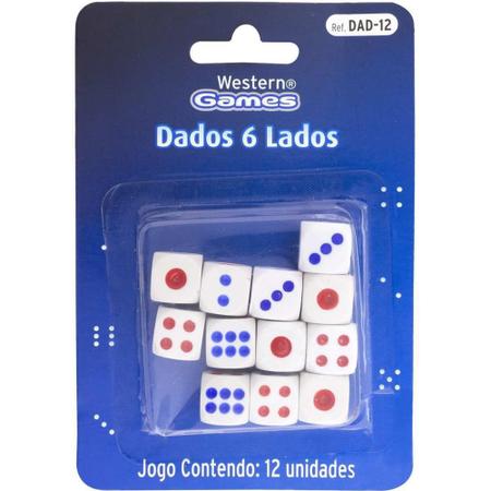 Imagem de Brinquedo Diverso Dados 6 Lados 12 UN - Western