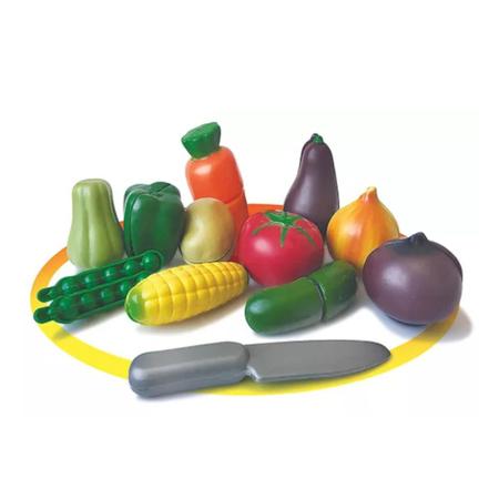 Imagem de Brinquedo Divertido Colorido Educativo Feira Legumes 14Peças