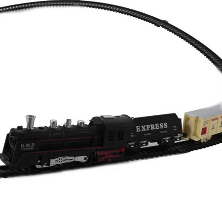 Trem Grande Locomotiva Luz E Som - DM TOYS DMT5374 - Noy Brinquedos