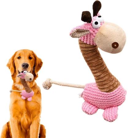 Imagem de Brinquedo do cão girafa de pelúcia, Brinquedo interativo engraçado, Limpeza dos dentes, Pet Shop
