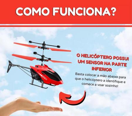 Imagem de Brinquedo Drone Helicoptero Infantil Voa Com Sensor De Mão