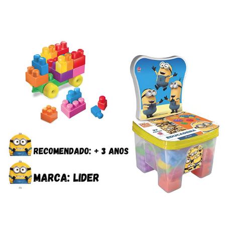 Imagem de Brinquedo Educadeira Minions 27 Peças para Montar 2791 Líder