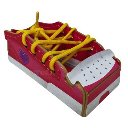 Imagem de Brinquedo Educativo Alinhavo Primeiros Laços 3d Calçado Tênis