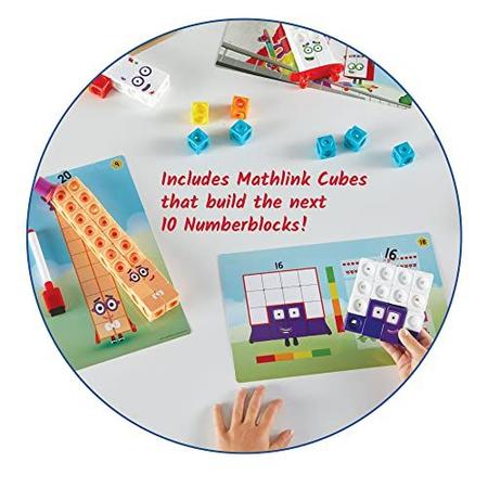 Imagem de Brinquedo Educativo Atividades com Cubos Numberblocks 290 pcs MathLink Hand2Mind