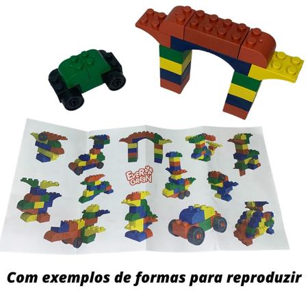 Blocos de montar Lego - 52 peças - COORDENAÇÃO MOTORA - Nina Brinca -  Brinquedos Educativos e Jogos Pedagógicos