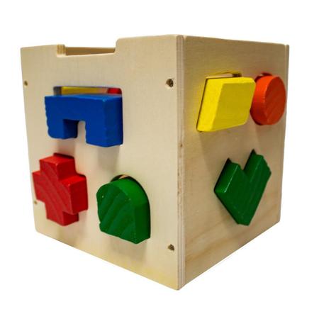 Brinquedo Educativo Cubo Blocos Encaixar Formas Geométricas - Blessed Imagem de Brinquedo Educativo Cubo Blocos Encaixar Formas Geométricas