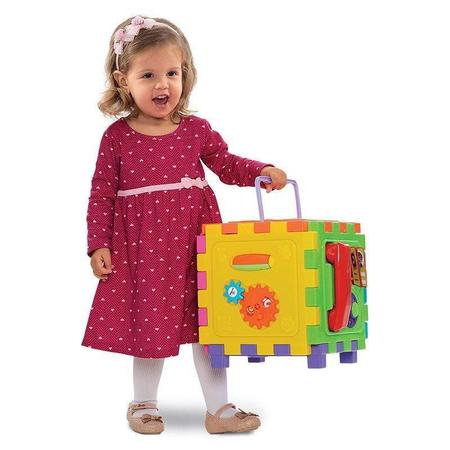 Imagem de Brinquedo Educativo Cubo Didático Grande Mercotoys Brinquedos