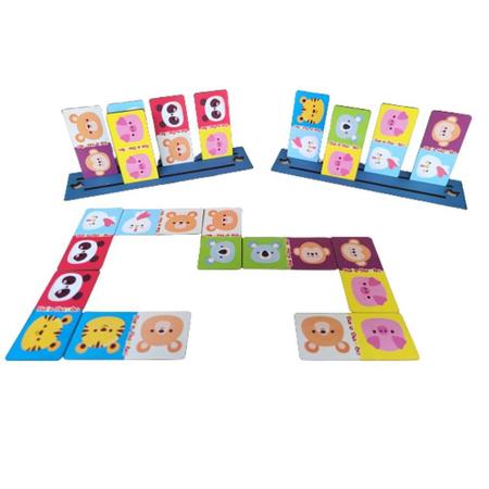 Jogo Educativo Dominó Infantil Animais - Maninho - Brinquedos Pé